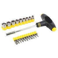 Set of screwdrivers Sigma with T-handle and nozzles 21 pcs. (4002161)