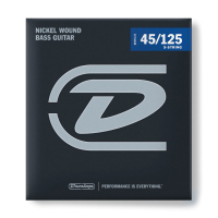 Guitar strings Jim Dunlop Nickel Wound Bass Strings 45-125 | 5-String (DBN45125)