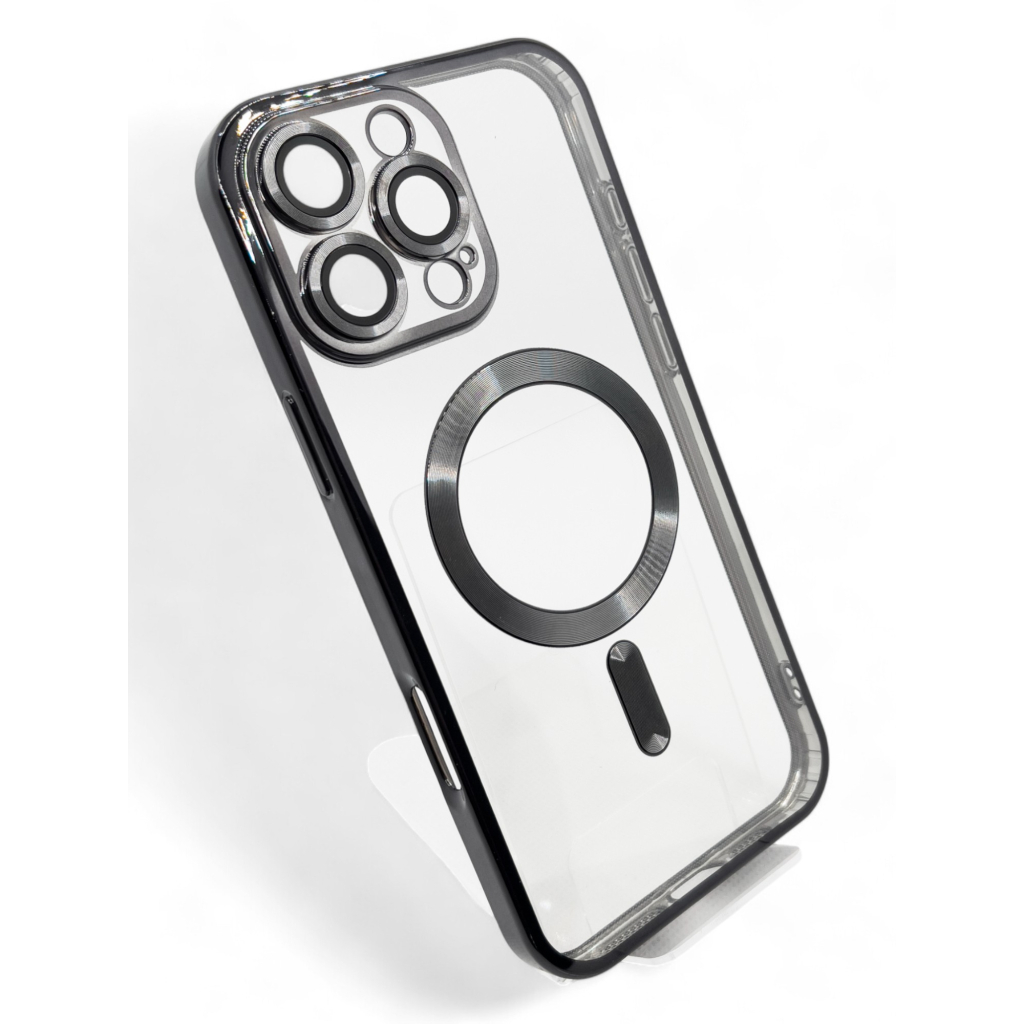 Чохол до мобільного телефона BeCover TPU Chrome Case (MagSafe) для Apple iPhone 16 Pro Black (712080) Чохол до мобільного телефона BeCover TPU Chrome Case (MagSafe) для Apple iPhone 16 Pro Black (712080)