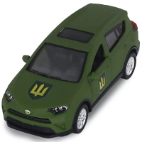Scale model of the TechnoDrive Chevron Heroes series car - Toyota RAV4 - Ground Forces of the Armed Forces of Ukraine (KM6198M2)