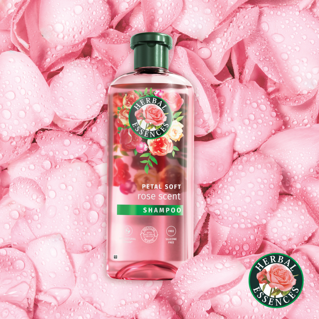 Набір косметики Herbal Essences Rose Petal Soft Шампунь 350 мл + Бальзам-ополіскувач 250 мл + Маска для волосся 300 мл (8700216614399)