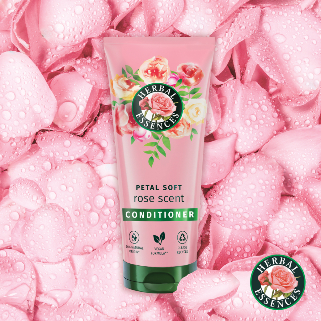 Набір косметики Herbal Essences Rose Petal Soft Шампунь 350 мл + Бальзам-ополіскувач 250 мл + Маска для волосся 300 мл (8700216614399)