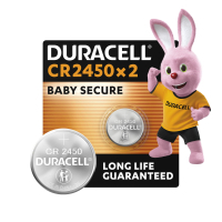 Battery CR 2450 special lithium tablet type 2450 3V, 2 pcs. in a Duracell package (5012263)