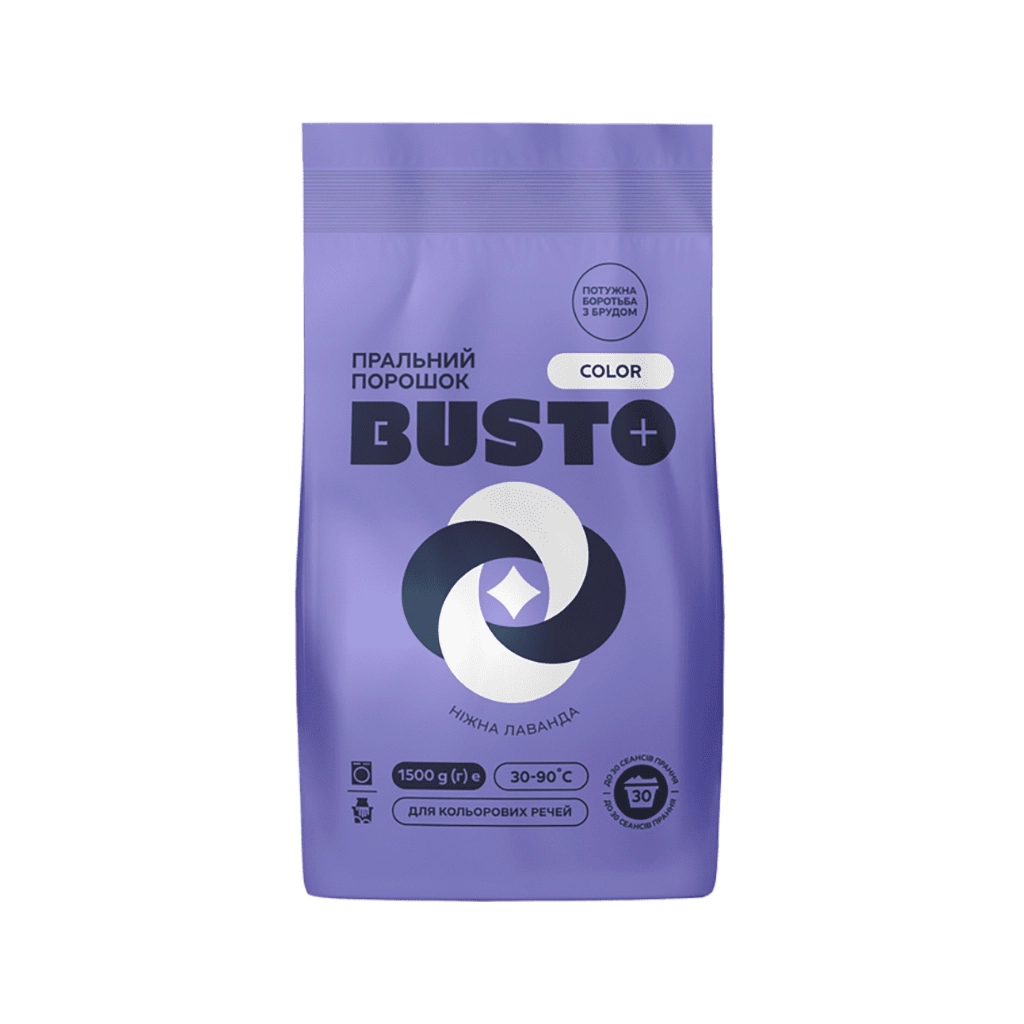 Пральний порошок Busto Color Ніжна лаванда 1.5 кг (4820178065399)