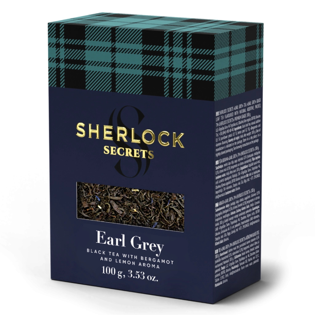 Чай Sherlock Secrets Earl Grey чорний листовий 100 г (shs.00995)
