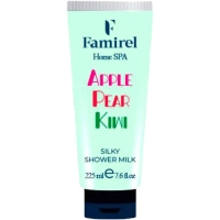 Famirel shower gel Silk milk Kiwi, pear and apple 225 ml (7290114085984)