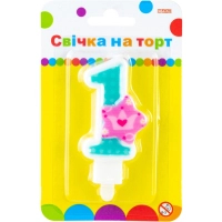 Свічка Maxi Princess "1" висотою 7,62 см (MX622050-1)