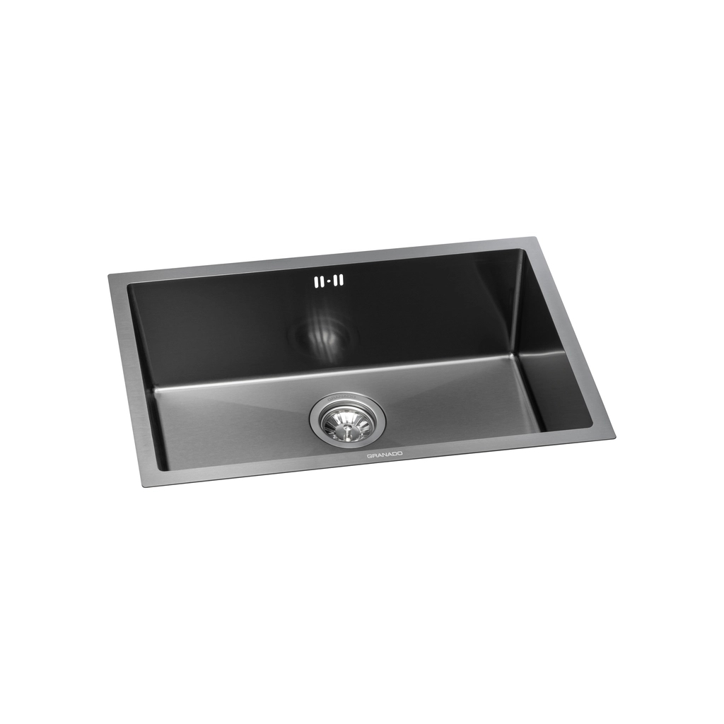 Мийка кухонна GRANADO Under top L STEEL S201 black (GS09201B) Мийка кухонна GRANADO Under top L STEEL S201 black (GS09201B)