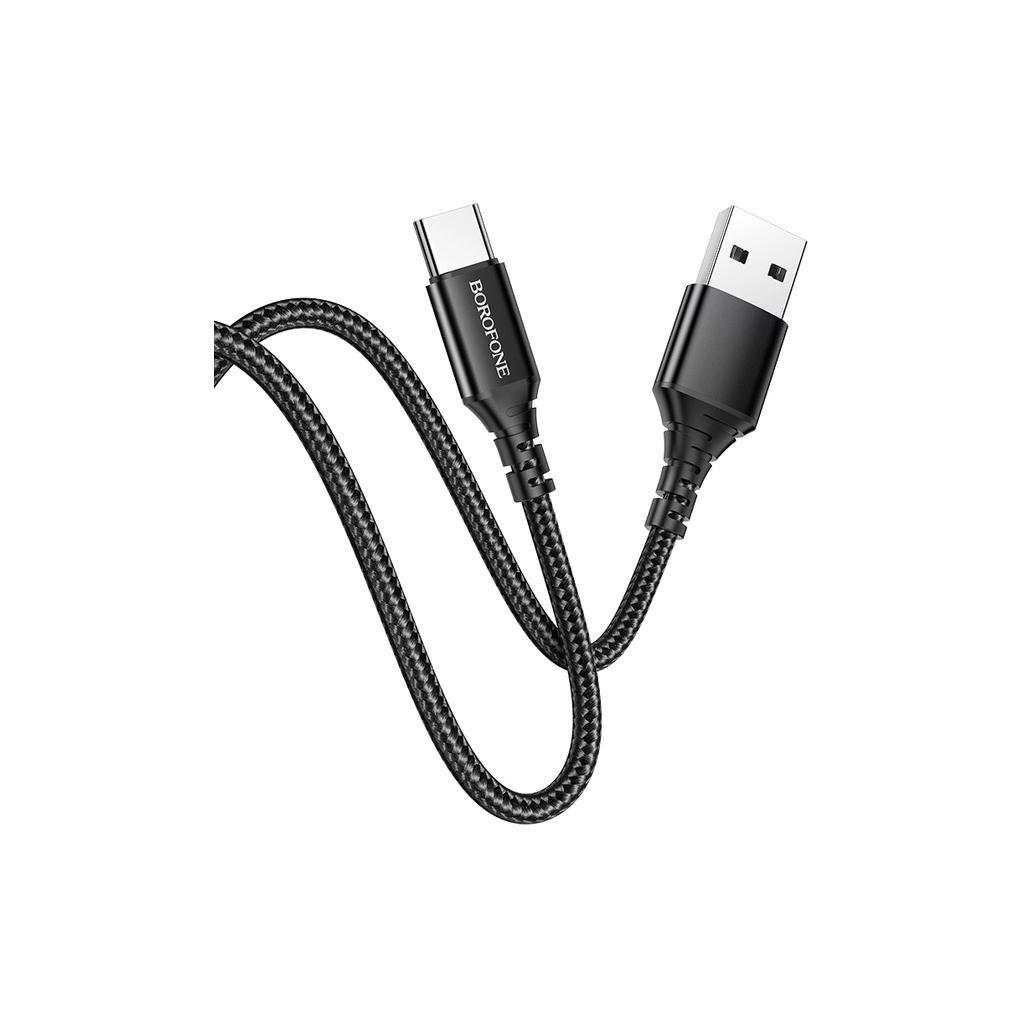 Дата кабель USB 2.0 AM to USB-C 1.0m 2.4A black BOROFONE (6931474745835) Дата кабель USB 2.0 AM to USB-C 1.0m 2.4A black BOROFONE (6931474745835)