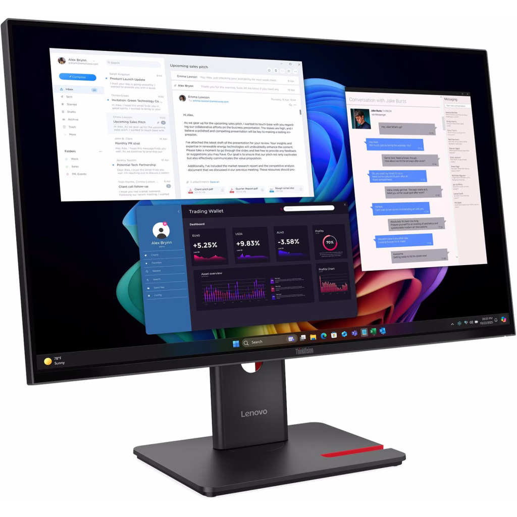 Монітор Lenovo T27UD-40 (64AFGAT2UA) Монітор Lenovo T27UD-40 (64AFGAT2UA)
