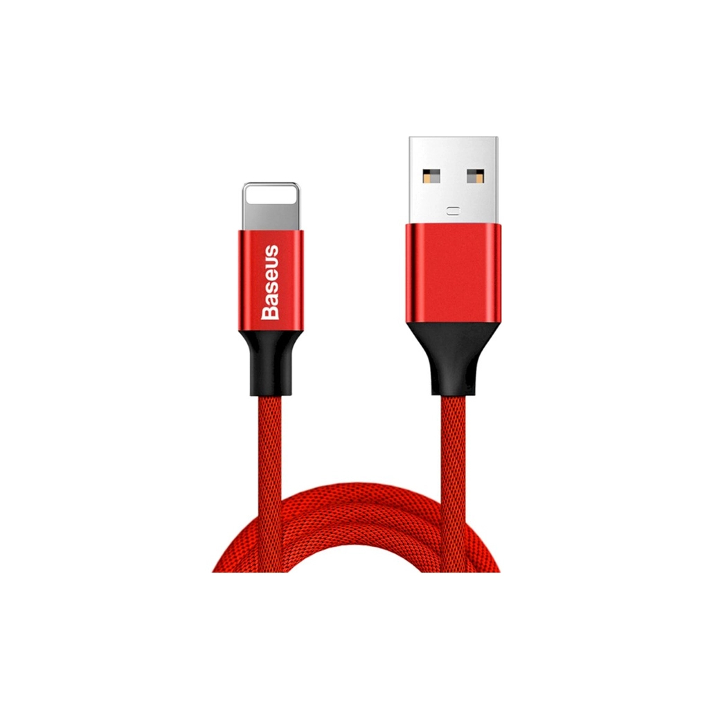 Дата кабель USB 2.0 AM to Lightning 1.8m red Baseus (CALYW-A09)