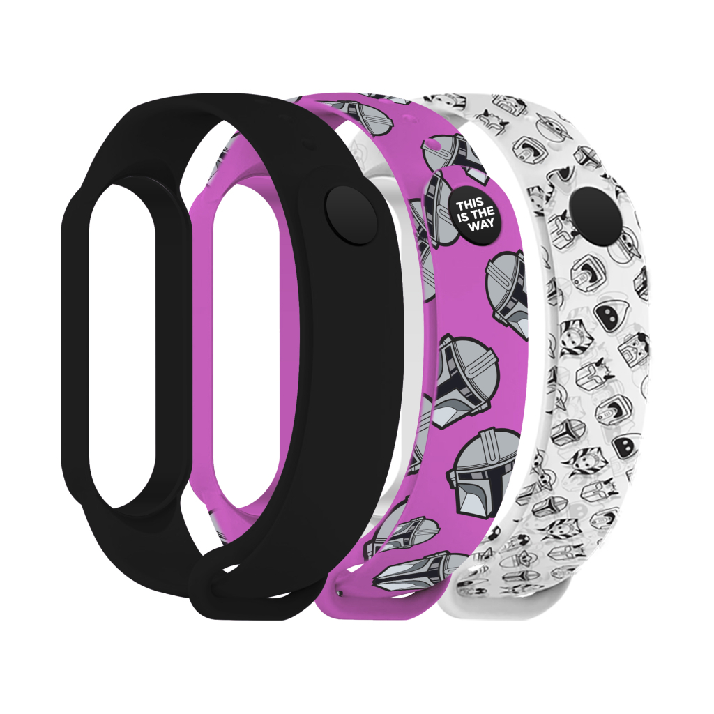 Ремінець до фітнес браслета Armorstandart комплект 3шт Xiaomi Mi Band 7/6/5 This-is-the-Way Dark Lord (ARM77046) Ремінець до фітнес браслета Armorstandart комплект 3шт Xiaomi Mi Band 7/6/5 This-is-the-Way Dark Lord (ARM77046)