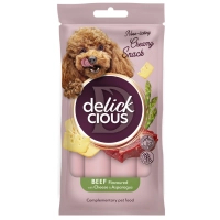 Treats for dogs Delickcious beef with added cheese and asparagus 4x15 g (4820269145429)