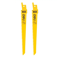 Deli Reciprocating Saw Blade Wood 150 x 19 x 1.2mm 6TPI-HCS (EDH-WJT006-E1)