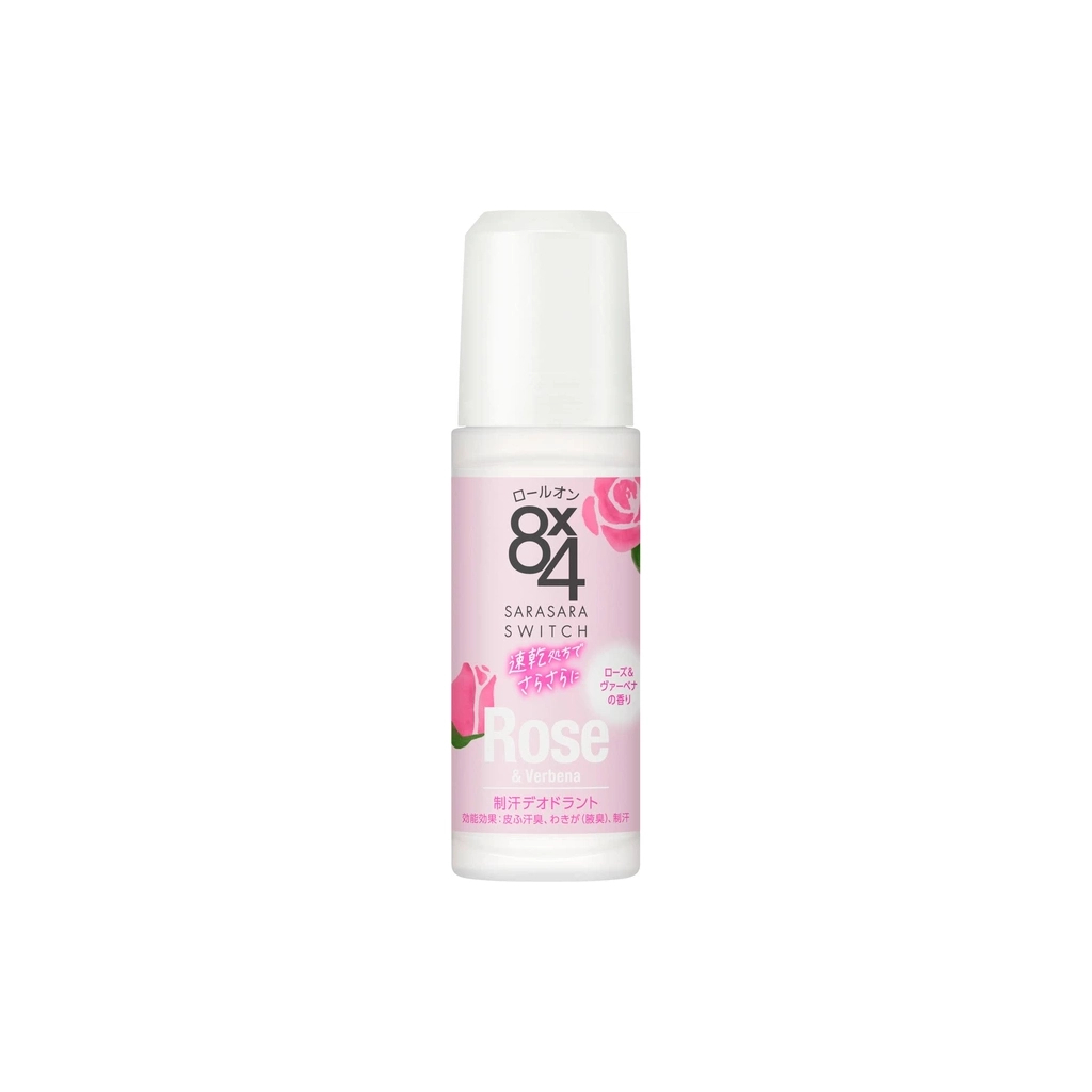 Антиперспірант Kao Biore 8x4 Aroma Switch Deodorant Roll-On Троянда і вербена 45 мл (4901301374523)