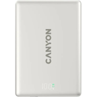Батарея універсальна Canyon 5000mAh OnPower 500 PD20W Magnetic wireless MagSafe Grey (CNS-CPB500G)