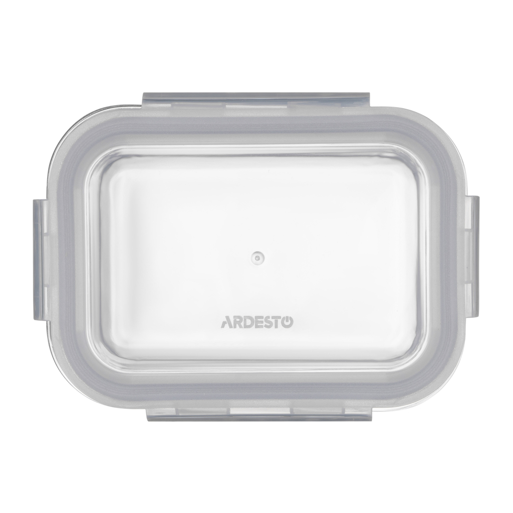 Харчовий контейнер Ardesto Gemini прямокутний, 0.38л, боросилікатне скло, прозорий (AR1240BRC)