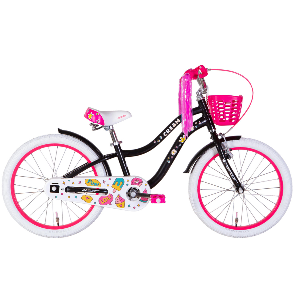 Велосипед Formula 20" Kid CREAM BH рама-10" AL 2026 чорний з рожевим (OPS-FRK-20-249) Велосипед Formula 20" Kid CREAM BH рама-10" AL 2026 чорний з рожевим (OPS-FRK-20-249)