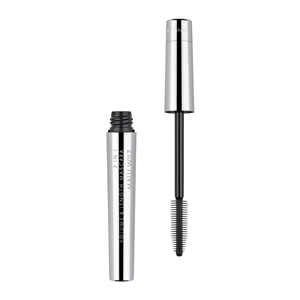 Туш для вій Malu Wilz 2in1 Volume & Length Mascara 01 - Pitchy Black (4060425026968)