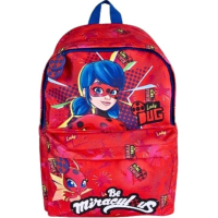 Children's backpack Perletti Miraculous LadyBug, black red (P13117)