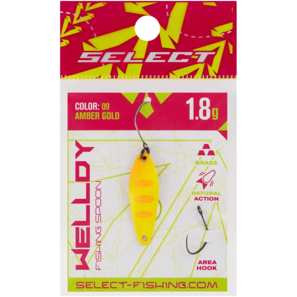 Блешня Select Welldy 1.8g 31mm 09 Amber Gold (1870.80.87) Блешня Select Welldy 1.8g 31mm 09 Amber Gold (1870.80.87)