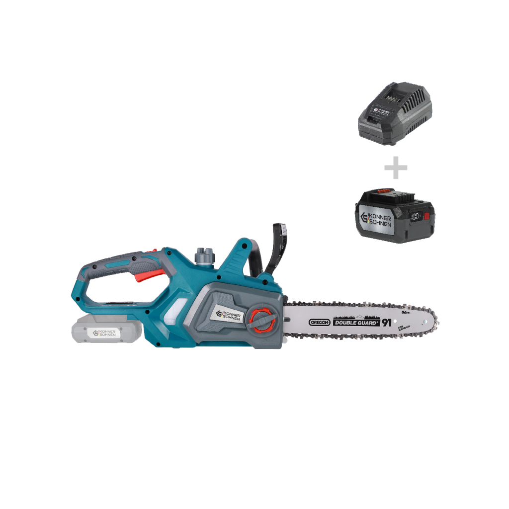 Ланцюгова пила Konner&Sohnen KS CS20V-12 20V, 4Аh, 30см (KSCS20V-12SETMAX)