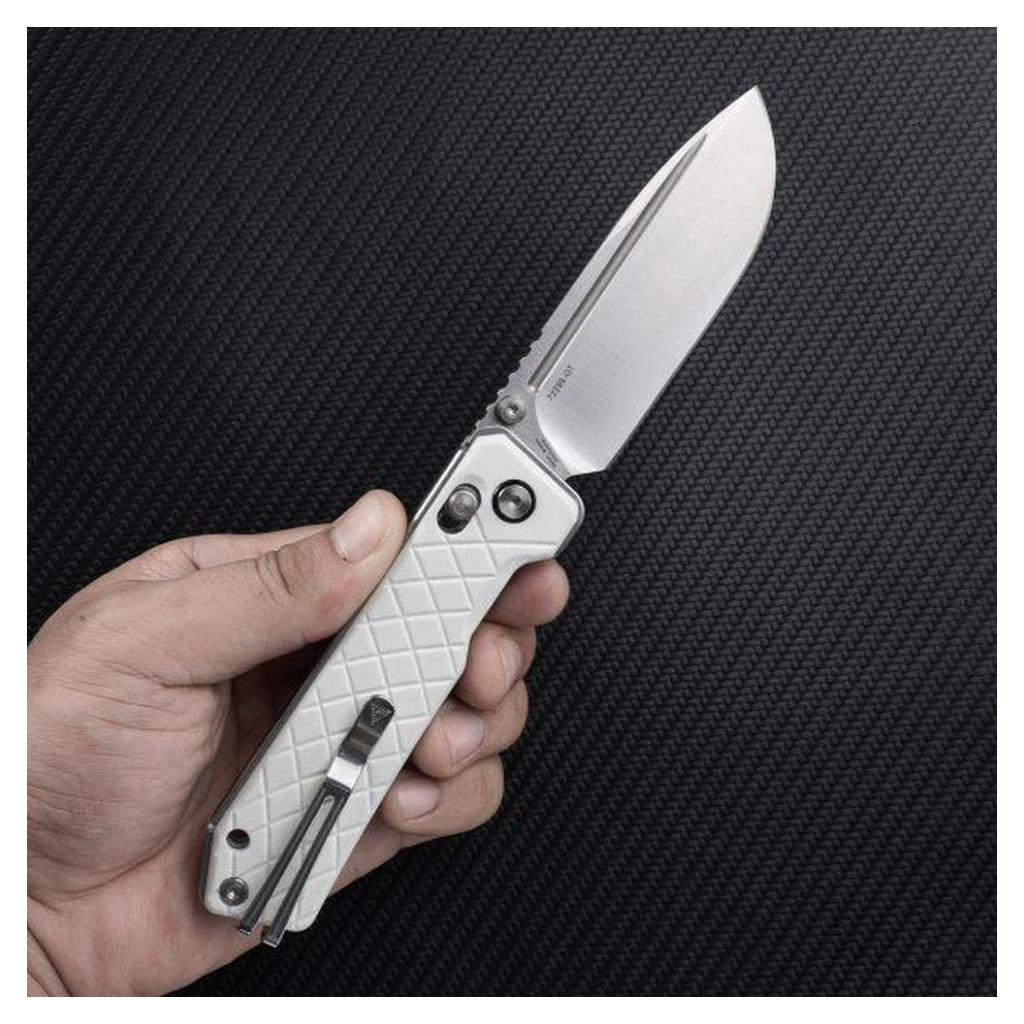 Ніж SRM Rubik 7228B 14C28N, White G10, Satin (7228B-GT2)