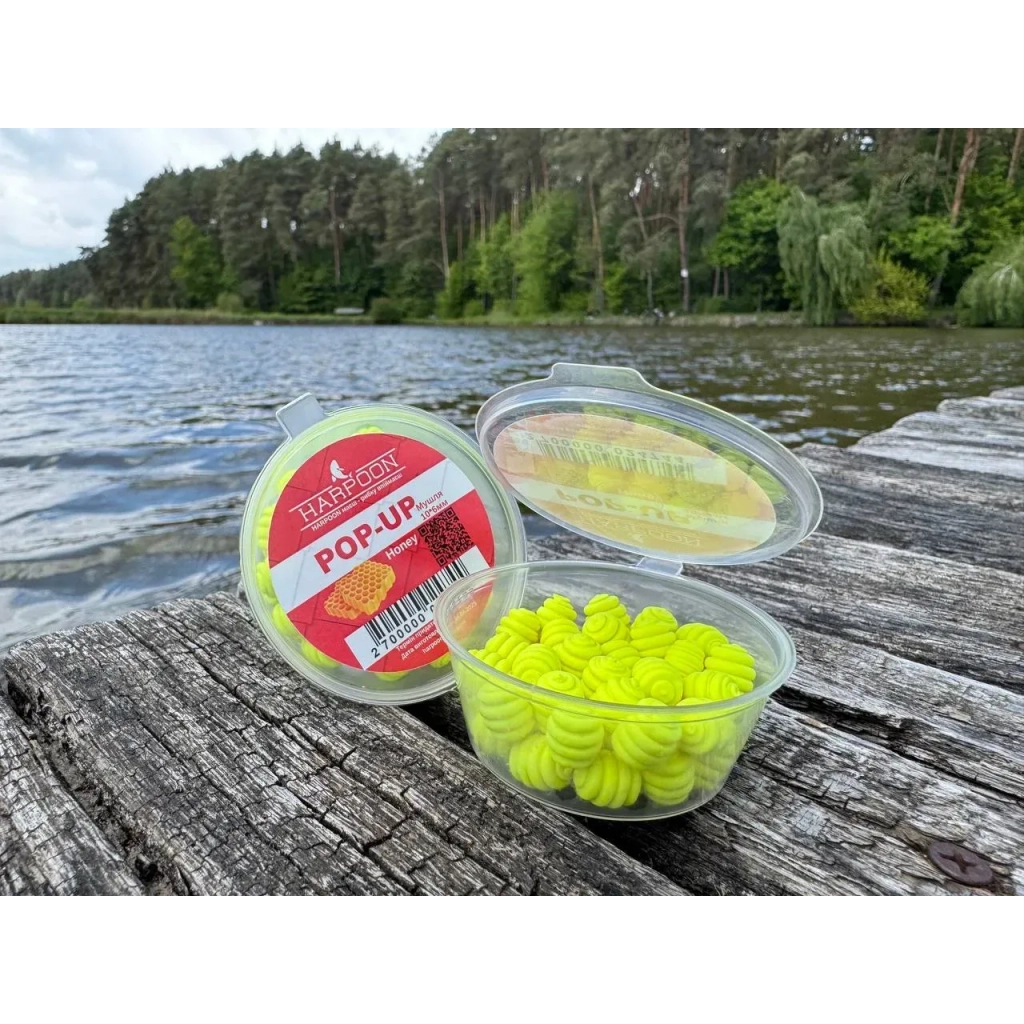 Бойл Harpoon Pop UP Мушля 10*6мм Нoney жовтий (2700000024744) Бойл Harpoon Pop UP Мушля 10*6мм Нoney жовтий (2700000024744)