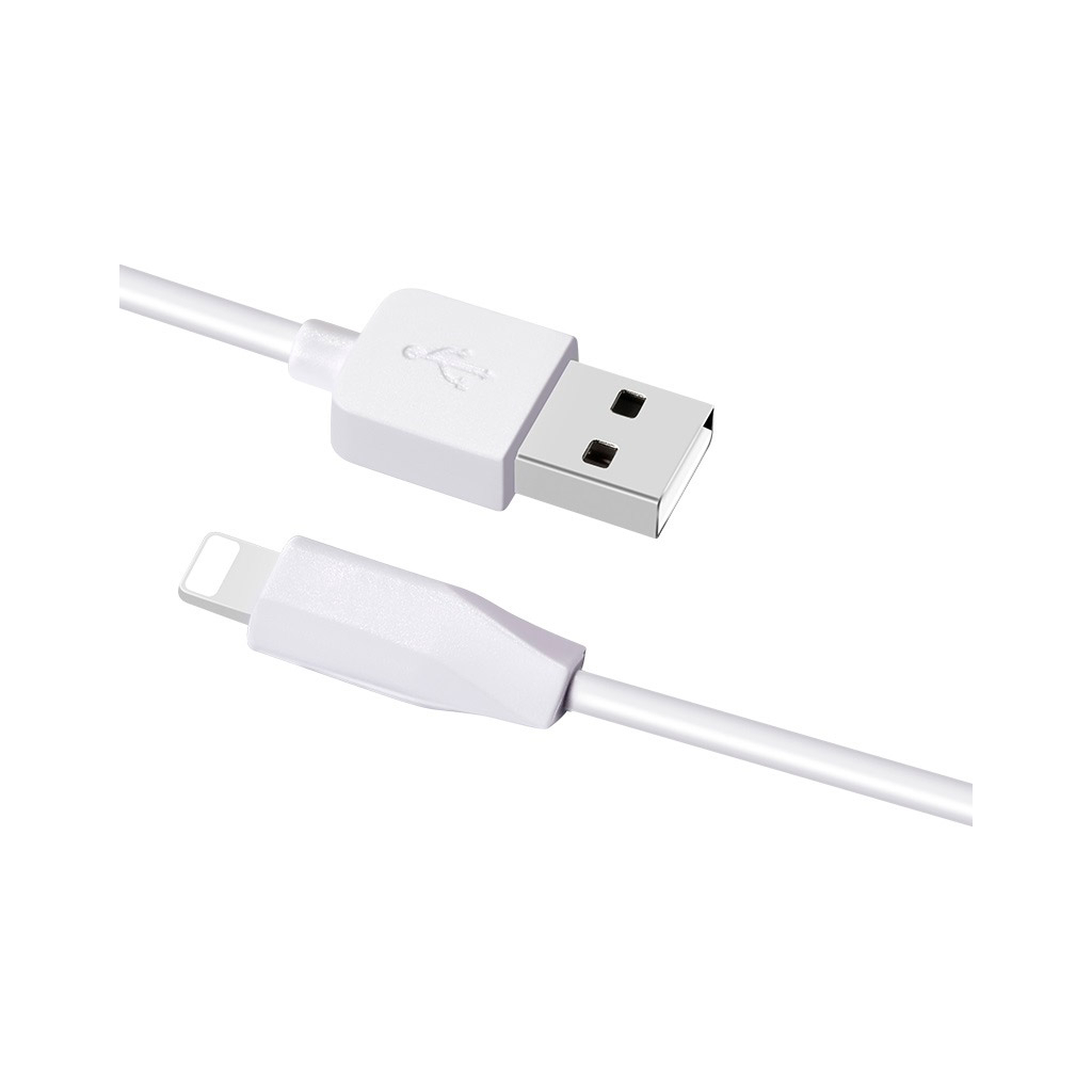 Дата кабель USB 2.0 AM to Lightning 2.0m 2.4A X1 white HOCO (6957531032014)