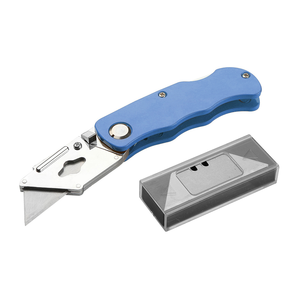 Ніж канцелярський Voltronic YK-828, 9мм, запасні леза, Mix color, Blister (FM-YK-828)
