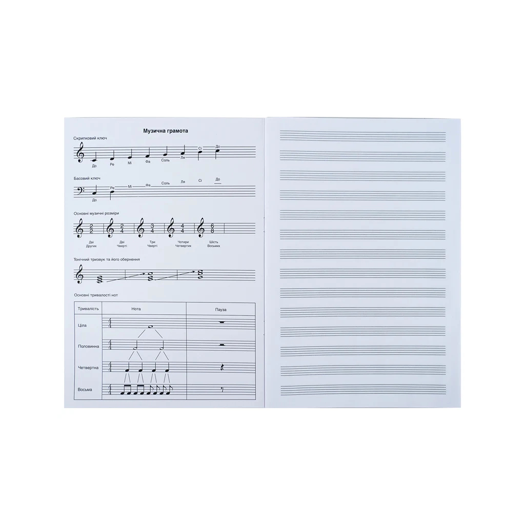 Зошит Kite для нот Hello Kitty A4, 20 аркушів (HK26-404)