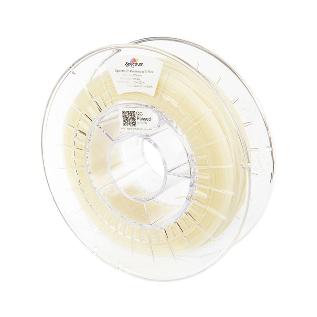 Пластик для 3D-принтера Spectrum S-Flex 98A GLOW IN THE DARK 1.75mm 0.5kg Natural/Green (80530)