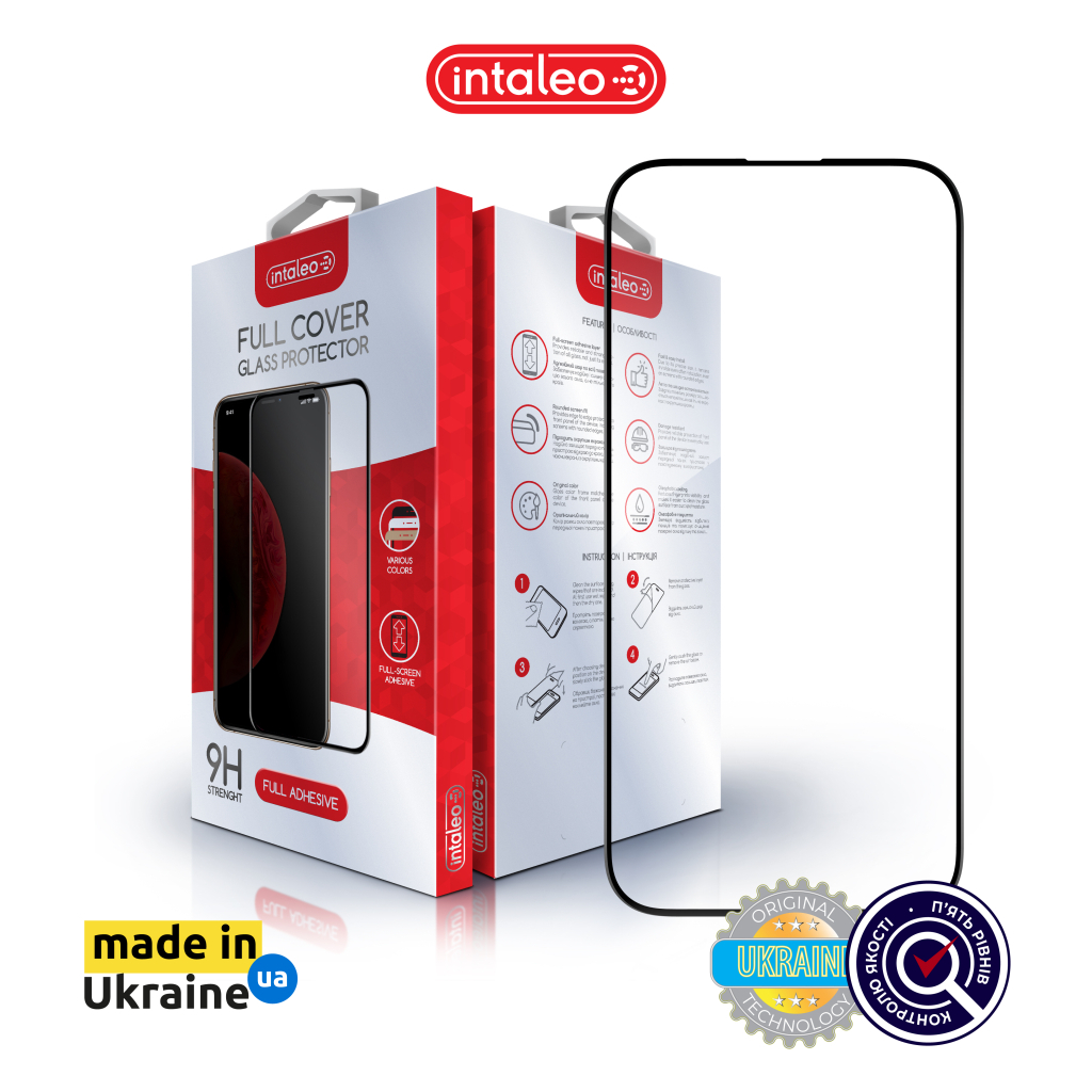 Скло захисне Intaleo Full Glue ESD Apple iPhone 17e Black (1283126636967) Скло захисне Intaleo Full Glue ESD Apple iPhone 17e Black (1283126636967)