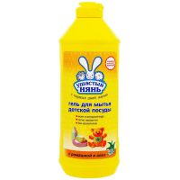 Means for manual dishwashing Ushasty Nyan with chamomile and aloe extracts 500 ml (4820026413037)
