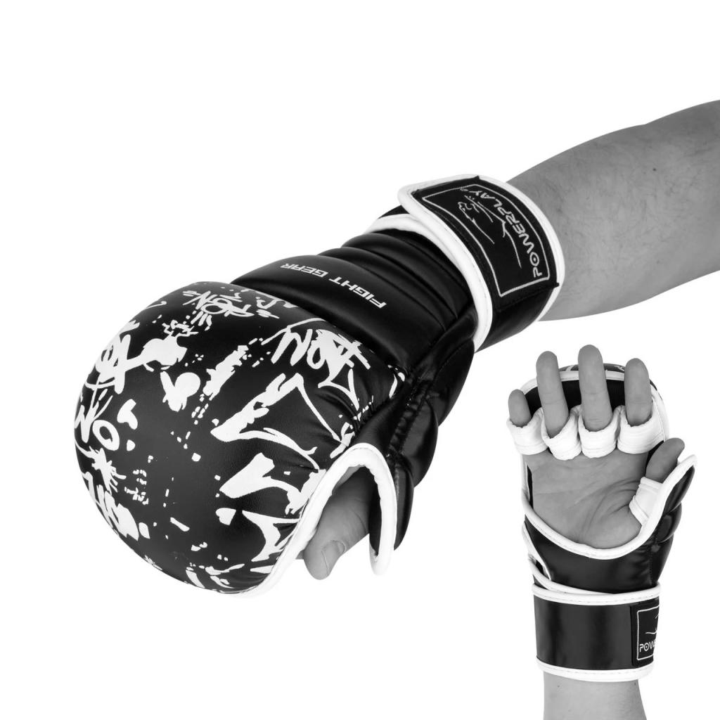 Рукавички для карате PowerPlay 3092KRT Black/White L (PP_3092krt_L_bl/white) Рукавички для карате PowerPlay 3092KRT Black/White L (PP_3092krt_L_bl/white)