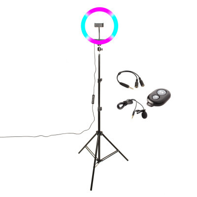 Blogger set XoKo BS-600+ stand 65-185cm with RGB LED, microphone, remote cont (BS-600+)