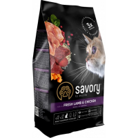 Dry food for cats Savory Adult Cat Steril Fresh Lamb and Chicken 400 g (4820232630105)