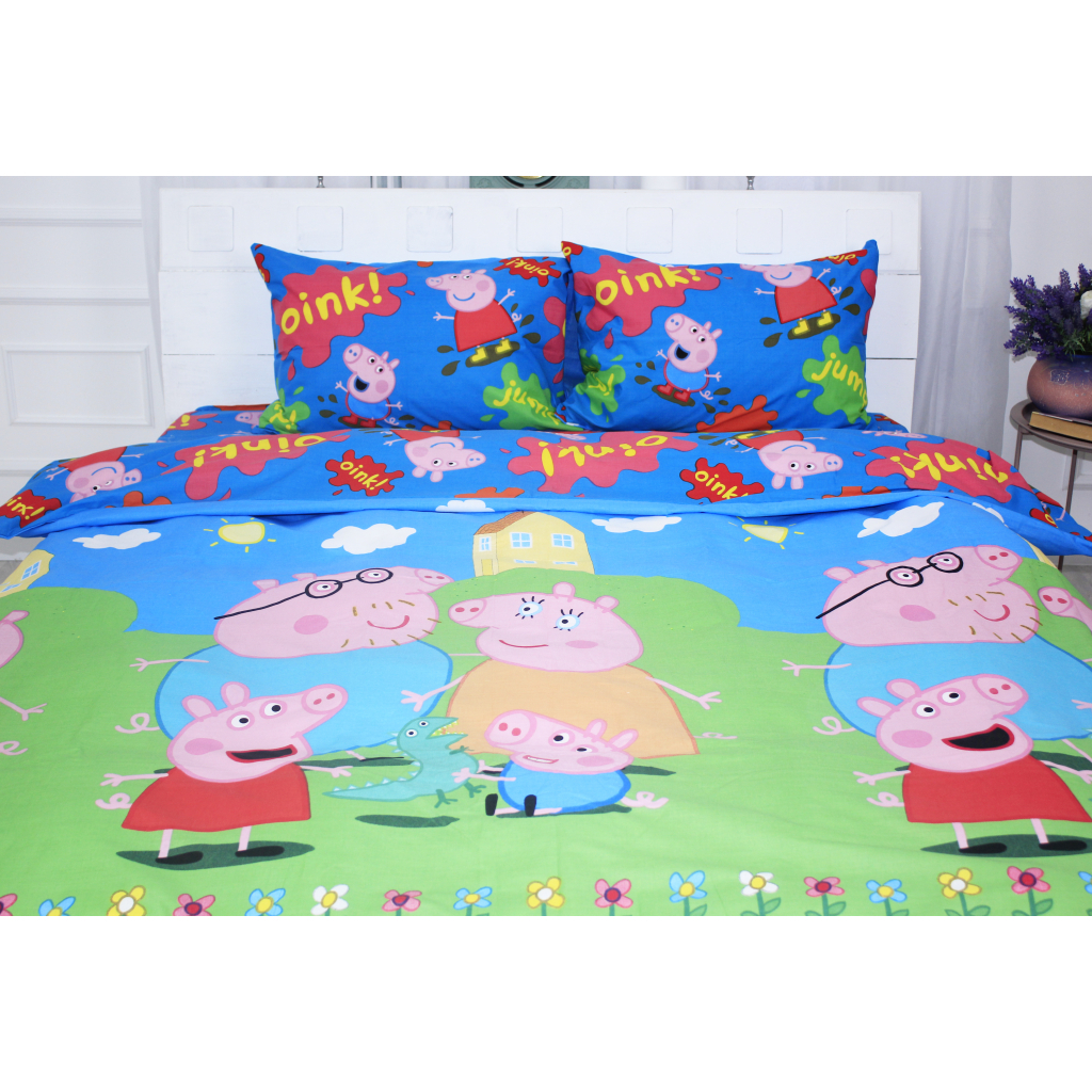Постільна білизна MirSon Бязь Ranforce Elite 17-0507 Peppa 220х240 King Size (2200004706801)