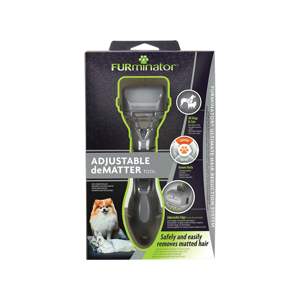 Фурмінатор для тварин FURminator Регульований колтунорез для собак і котів 17х4.5х4 см (4048422141617)