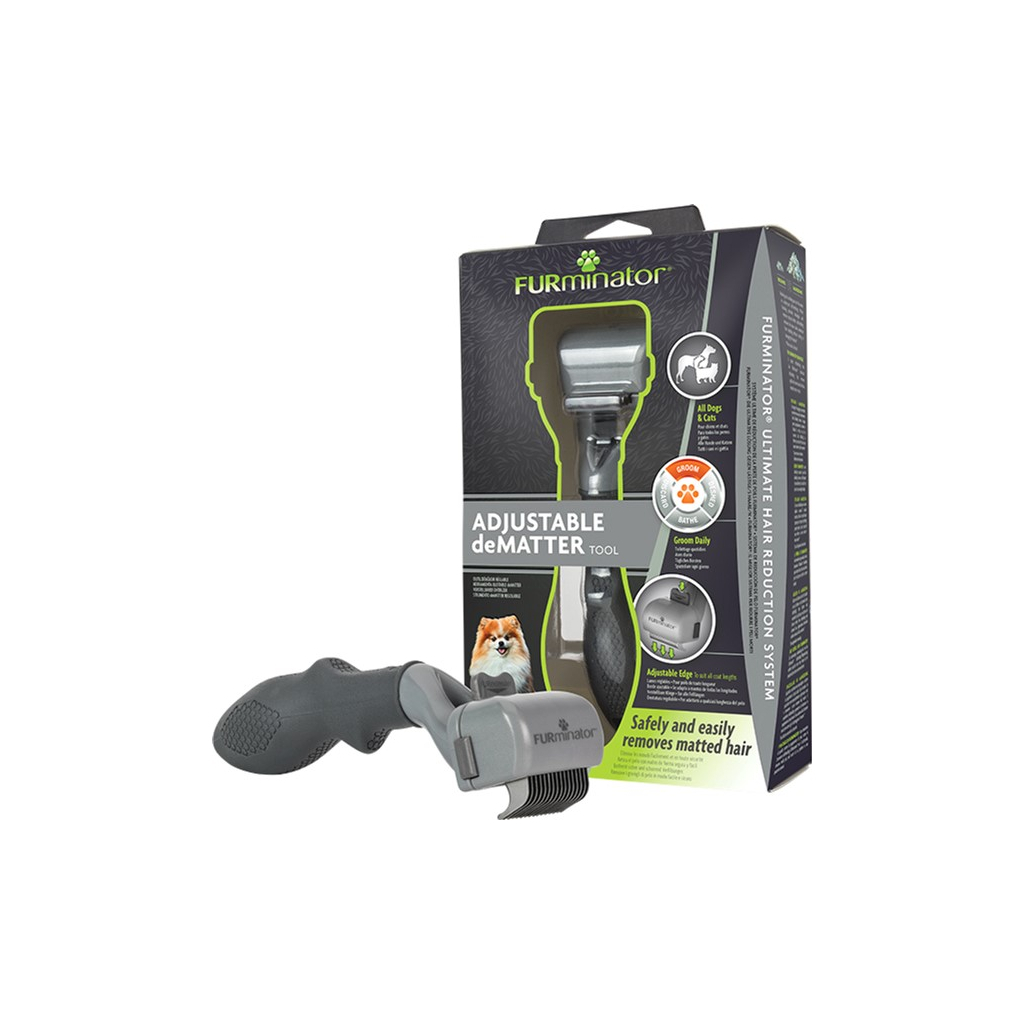 Фурмінатор для тварин FURminator Регульований колтунорез для собак і котів 17х4.5х4 см (4048422141617)