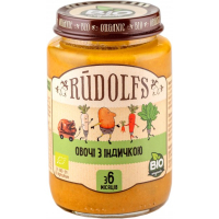 Children's puree Rudolfs Vegetables with turkey 190 g (4751017942185)