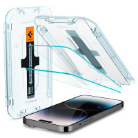 Скло захисне Spigen Apple Iphone 14 Pro Glas tR EZ Fit (2 Pack), Clear (AGL05214)