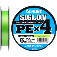 Cord Sunline Siglon PE n4 150m 0.4/0.108mm 6lb/2.9kg Light Green (1658.09.02)