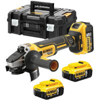 Grinder DeWALT DCG405 18V XR Li-lon, 125 mm, 3x5Ah, TSTAK case (DCG405P3)