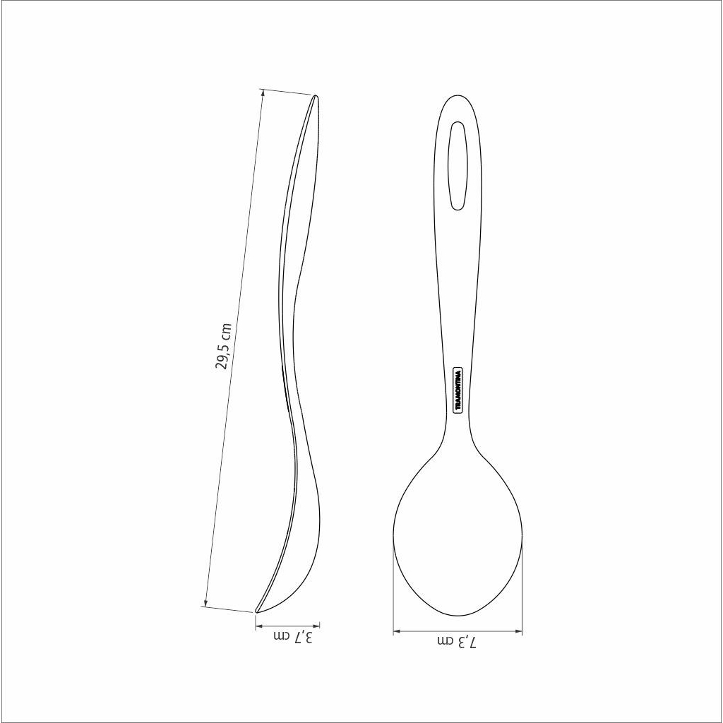 Ложка кухарська Tramontina Ability Nylon Graphitic (25156/160) Ложка кухарська Tramontina Ability Nylon Graphitic (25156/160)