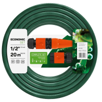 Hose for watering Cellfast set ECONOMIC, 1/2", 20 m, 3 layers, sprinkler, connection kit (10-100)
