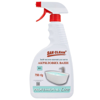 Spray for cleaning baths San Clean Prof Line for washing acrylic baths 750 g (4820003544235)