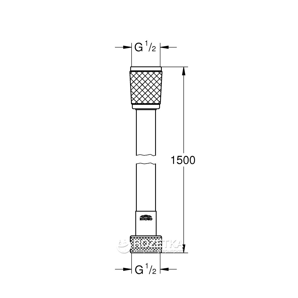 Шланг для душа Grohe 45973001 (CV030557)