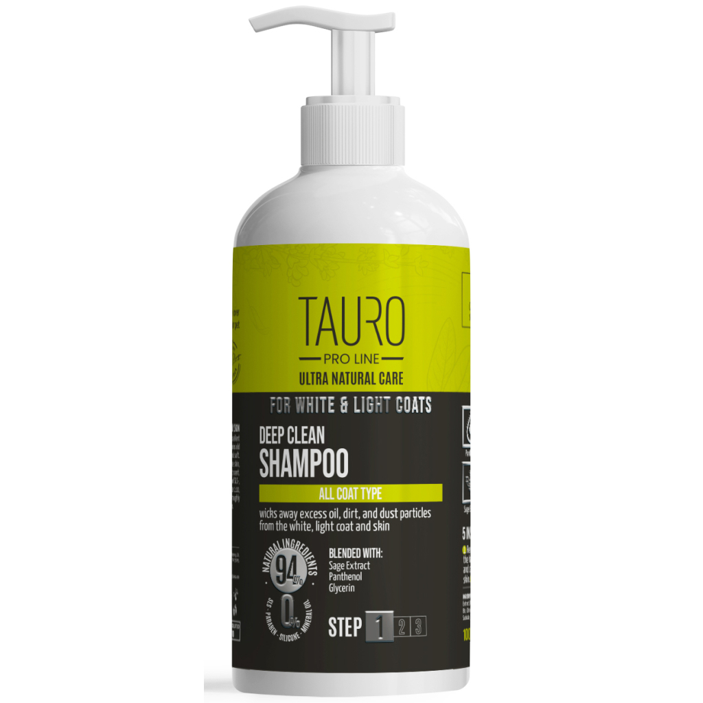Шампунь для тварин Tauro Pro Line Ultra Natural Care для білого, світлого забарвлення 1000 мл (TPL63616)