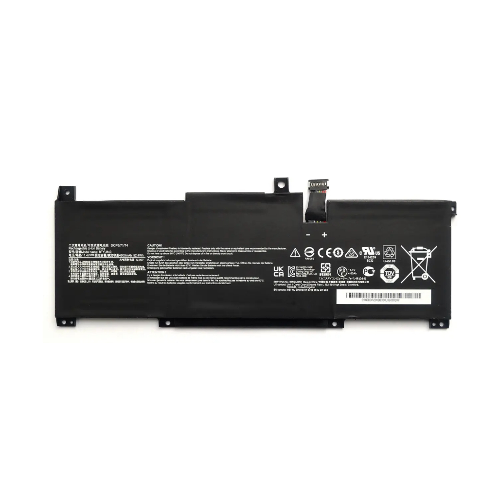 Акумулятор до ноутбука MSI BTY-M49, 4600mAh (52.4Wh), 3cell, 11.4V, Li-ion (A47826)